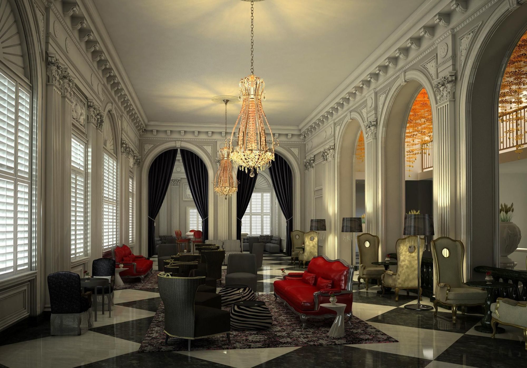 Hotel Washington Interno foto The lobby of the hotel